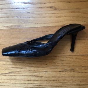 Vintage Karl Lagerfeld Black mules size 6